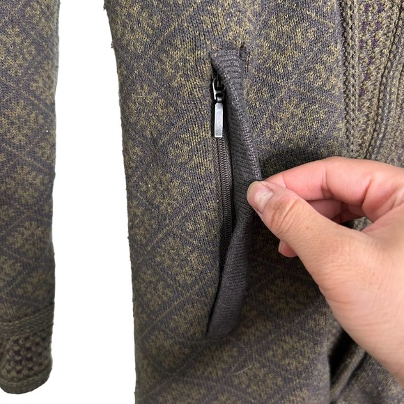 Athleta Spooner Summit Green Hooded Sweater - Picture 4 of 7